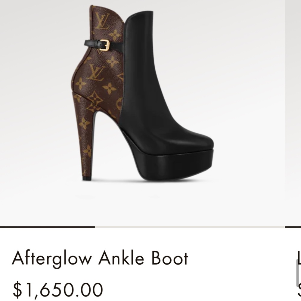 Receipt included Louis Vuitton boots afterglow sz38